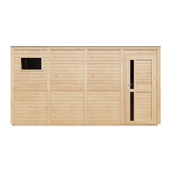 TIMBELA - Abri de Jardin en Bois 8,16 m² TIMBELA M327F1+M327G - large