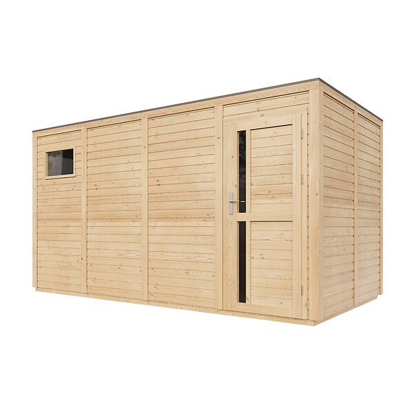 TIMBELA - Abri de Jardin en Bois 8,16 m² TIMBELA M327F1+M327G - large