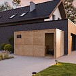 TIMBELA - Abri de Jardin en Bois 8,16 m² TIMBELA M327F1+M327G - vignette