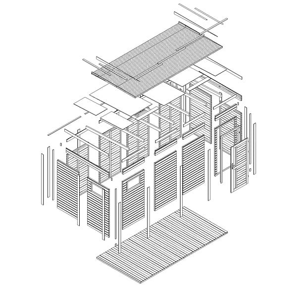 TIMBELA - Abri de Jardin en Bois 8,16 m² TIMBELA M327F1+M327G - large