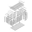 TIMBELA - Abri de Jardin en Bois 8,16 m² TIMBELA M327F1+M327G - vignette