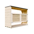 TIMBELA - Abri de jardin pour poubelles 3x240L TIMBELA M982A - vignette