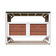 TIMBELA - Abri de jardin pour poubelles 3x240L TIMBELA M982A-REDWOOD RED - vignette