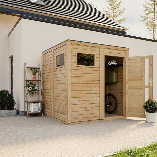 TIMBELA - Abri de Jardin en Bois 4,20 m² TIMBELA M325F1+M325G - large