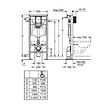 GROHE - Pack WC suspendu sans bride Bau ceramic + Bâti support Solido + abattant + plaque ovale blanc alpin - vignette