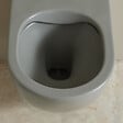 GODART - Pack WC suspendu gain de place bâti mural verre noir + cuvette sans bride gris mat corolla - vignette