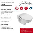 JACOB DELAFON - Cuvette WC suspendu sans bride Patio avec abattant extra-plat déclipsable - vignette