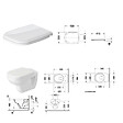 DURAVIT - Cuvette WC suspendu D-Code avec abattant - vignette