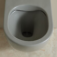 GODART - Pack WC suspendu gain de place bâti mural verre blanc + cuvette sans bride gris mat corolla - vignette