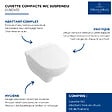 VILLEROY ET BOCH - Combi Pack O.NOVO Direct Flush COMPACT - Couleur: blanc - Dimensions: 49 x 36 cm - vignette