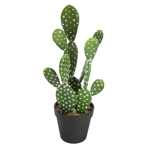 ATMOSPHERA - Plante artificielle Cactus en pot H 38 cm - large