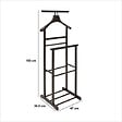 5 FIVE SIMPLY SMART - Valet de chambre en Bois Noir avec multiples barres de suspension - vignette