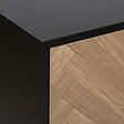 5 FIVE SIMPLY SMART - Meuble Etagère 6 Cases de rangement 6 Portes aspect chevron H 100.5 cm - vignette