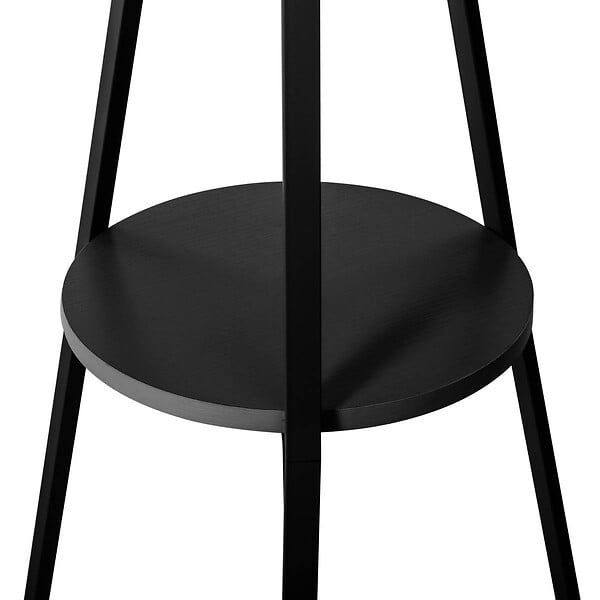 5 FIVE SIMPLY SMART - Porte-manteaux en Métal et Bois Noir 9 Patères H 180 cm - large