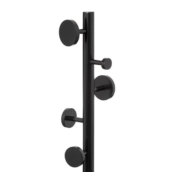 5 FIVE SIMPLY SMART - Porte-manteaux 8 Patères en bois Noir H 176 cm - large