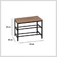 5 FIVE SIMPLY SMART - Range-chaussures et Banc avec 2 étagères de rangement - vignette