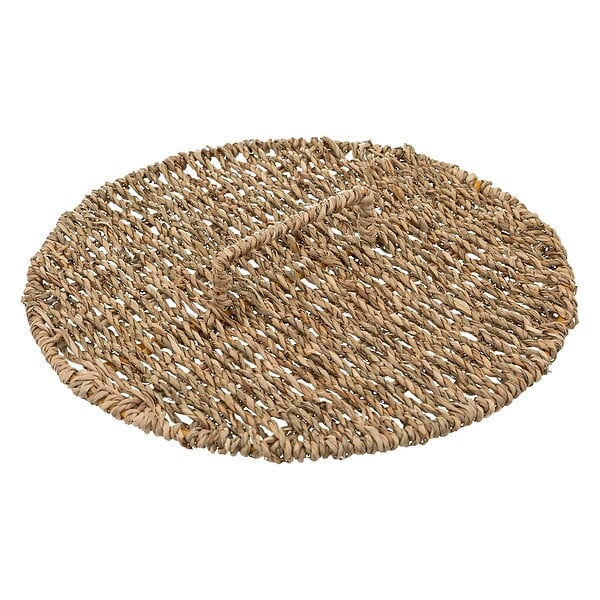 5 FIVE SIMPLY SMART - Poubelle de salle de bain avec couvercle en Seagrass 9 L - large
