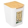 5 FIVE SIMPLY SMART - Poubelle de salle de bain Blanche 5L couvercle en Bambou - vignette