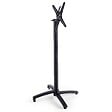 OVIALA - Pied pour table avec système inclinable 108 cm en aluminium noir Klipo - Klipo - vignette