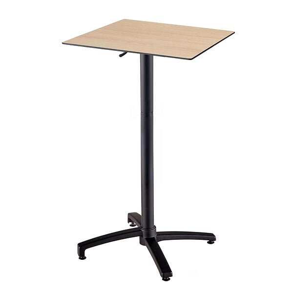 OVIALA - Pied pour table avec système inclinable 108 cm en aluminium noir Klipo - Klipo - large