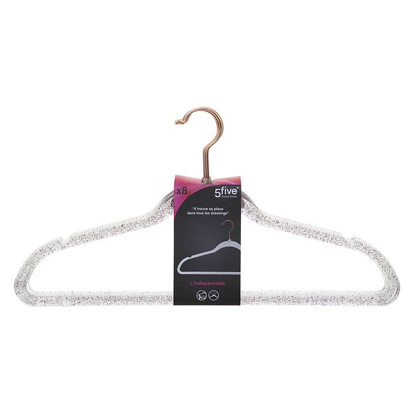 5 FIVE SIMPLY SMART - Lot de 8 Cintres pailletés - large