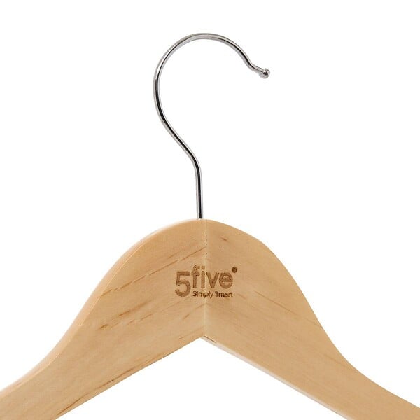 5 FIVE SIMPLY SMART - Lot de 8 Cintres en Bois - large