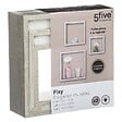 5 FIVE SIMPLY SMART - Lot de 3 Étagères murales flottantes Cubes coloris Chêne gris Fixations invisibles - vignette