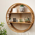 ATMOSPHERA - Étagère murale en Bambou et Bois D 70 cm - vignette