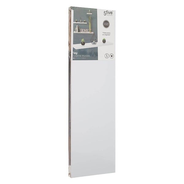 5 FIVE SIMPLY SMART - Étagère murale flottante coloris Blanc L 80 cm Fixations invisibles - large