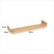 5 FIVE SIMPLY SMART - Étagère murale courbée en bois Beige L 80 cm fixations invisibles - vignette