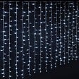 FEERIC LIGHTS & CHRISTMAS - Rideau lumineux L 2 m 400 LED Blanc froid 20 Tombées 8 jeux de lumière - vignette