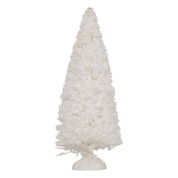 FEERIC LIGHTS & CHRISTMAS - Accessoires pour Village de Noël  Lot de 4 Sapins avec pieds H 15 cm - large