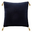 FEERIC LIGHTS & CHRISTMAS - Coussin décoratif Bleu Foncé imprimé Casse-Noisette avec pompons 40 x 40 cm - vignette