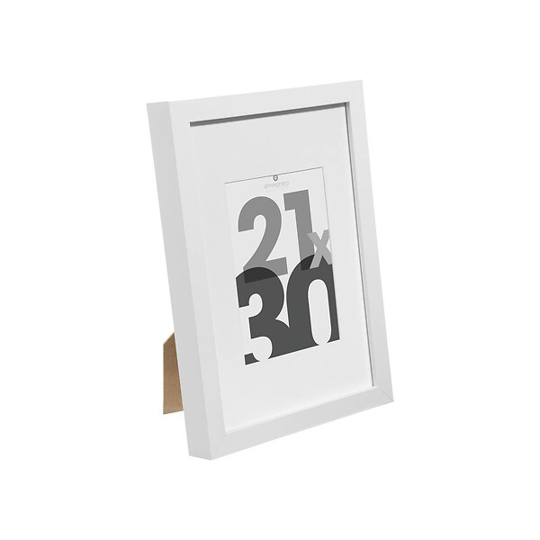 ATMOSPHERA - Cadre photo en Bois Blanc pour Photo 21 x 30 cm - large