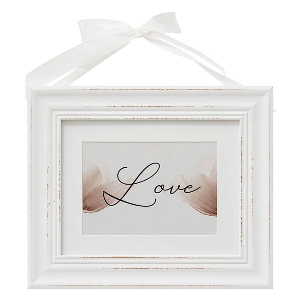 ATMOSPHERA - Cadre photo en Bois avec Ruban  pour photo 17 x 12 cm - large