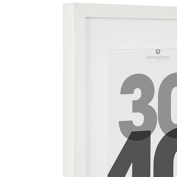 ATMOSPHERA - Cadre photo en Bois Blanc pour Photo 30 x 40 cm - large