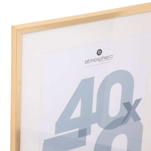 ATMOSPHERA - Cadre photo en Bois Doré pour Photo 40 x 50 cm - large