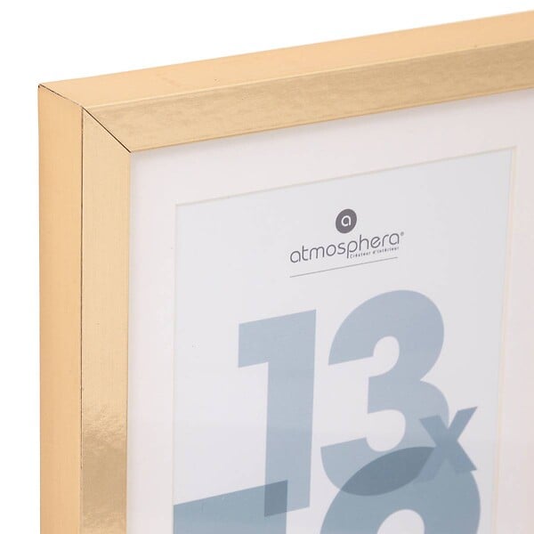 ATMOSPHERA - Cadre Photo en Bois Doré pour Photo 13 x 18 cm - large
