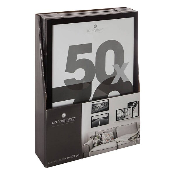 ATMOSPHERA - Cadre photo Noir pour Photo 50 x 70 cm - large