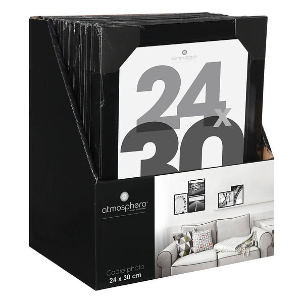 ATMOSPHERA - Cadre photo Noir pour Photo 24 x 30 cm - large