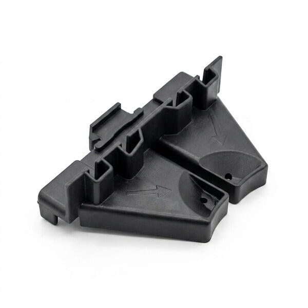 JOUPLAST - Support habillage latéral pour plot dalle et lambourde - Noir - large