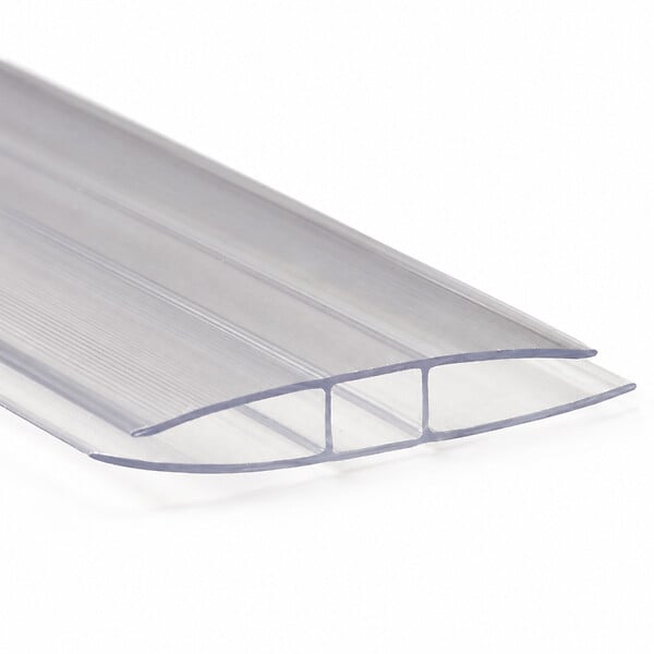 MCCOVER - Profil polycarbonate de jonction - ep.16 mm, L.300 cm - large