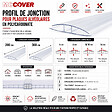 MCCOVER - Profil polycarbonate de jonction - ep.8 / 10 mm, L.300 cm - vignette