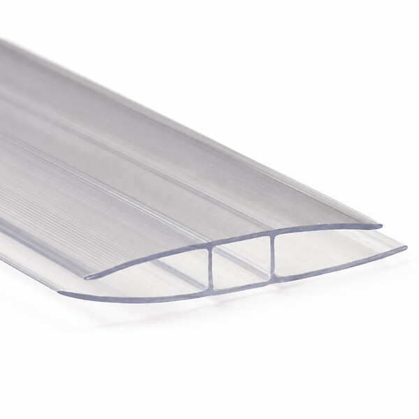 MCCOVER - Profil polycarbonate de jonction - ep.8 / 10 mm, L.300 cm - large