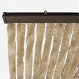 SANS - Rideau chenille beige uni  90 x 220 cm - vignette