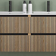 COSYNEO - Meuble de salle de bain 120cm double vasque - 4 tiroirs - sans miroir - roble era (chêne clair) - VENERIA - vignette