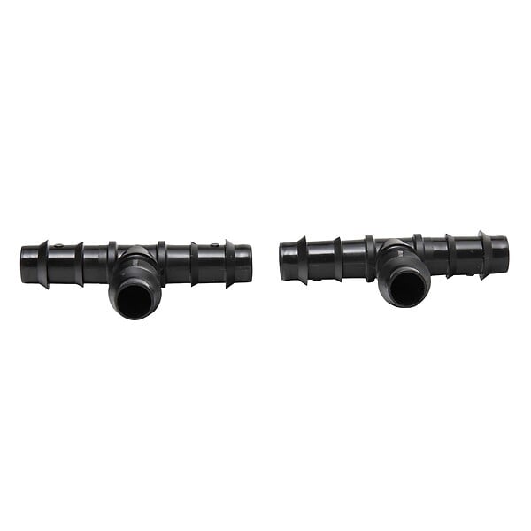 RAIN - Raccord goutte à goutte té Ø16 cannelé  par 2 - large