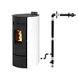 INTERSTOVES - Pack Poêle à granules LEANDRO 9 Etanche + Kit Conduit Ventouse (sortie façade) - - vignette