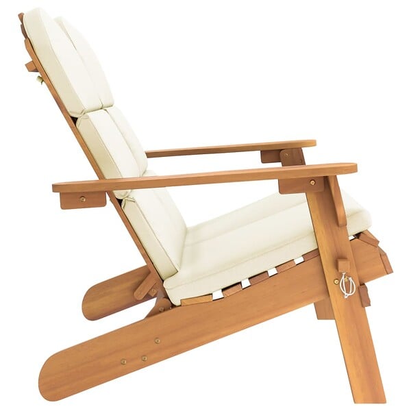 VIDAXL - vidaXL Banc de jardin Adirondack et coussins 126 cm bois massif acacia - large