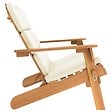 VIDAXL - vidaXL Banc de jardin Adirondack et coussins 126 cm bois massif acacia - vignette